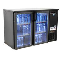 Serrco Combi Line Flessenkoeler, 2 deurs (glas)