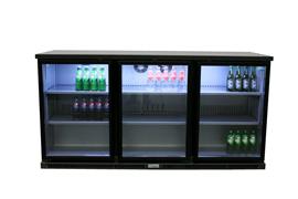 Serrco flessen-/ fustenkoeling 3 deurs (glas)