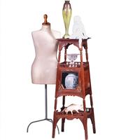 Uitzonderlijke Etagere met vitrinekastje Hollands ca 1890 notenhout (No.400920)