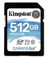 Kingston 512 Go SD Canvas Go! Class 10 UHS-I U3