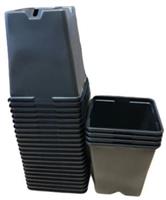 Kweekpotten Vierkant Zwart 9x9x10 cm pak ca. 25 stuks