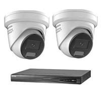 Hikvision 2 ColorVu cameras 4 MP IP camerabewaking set