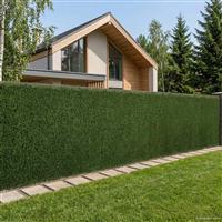 vidaXL Kunstmatige omheining Lichtgroen 1,5 x 5 m PVC en staal