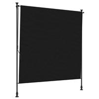 vidaXL Buiten Rolgordijn Zwart 120 x 270 cm