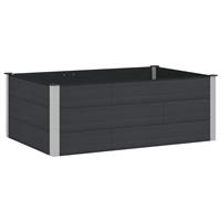 vidaXL Verhoogde plantenbak Zwart 150 x 100 x 54 cm