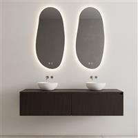 Onderkast Gliss Design Timotheus 160 CM 2 Lades Incl Topplaat Charcoal