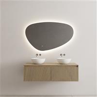 Onderkast Gliss Design Timotheus 120 CM 2 laden Incl Topplaat Ash Grey