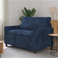 vidaXL Bank Marineblauw 126 x 81 x 87,5 cm Polyester