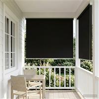 vidaXL Buitenrolgordijn UV-bescherming Zwart 80 x 140 cm