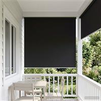vidaXL Buitenrolgordijn UV-bescherming Antracietkleurig 180 x 140 cm