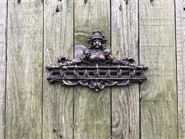 Decoratieve sleutelhouder met fraai beeld, met 7 haken