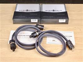 Wireworld Audio Platinum Electra 7 high end audio power cables 1,5 metre (2 available)