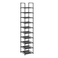 Slimlogy Slimtower schoenenrek - 10 niveaus - stapelbaar - 33x33x173 cm