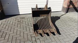 Eurosteel  Puinbak met tanden CW10 70 Cm