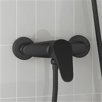 vidaXL Douchemengkraan Zwart G 1 / 2 inch