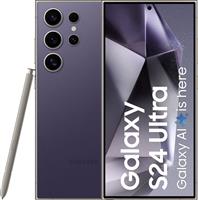 Magazijn opruiming Samsung Galaxy S24 Ultra 5G 256GB (model 2024) paars + garantie op=op