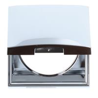 Berker Afdekraam Flow/Pure 1-Vaks met Klep Chroom Hoogglans