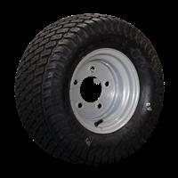 KINGS TIRE Luchtband + wiel 20.5x8.0-10 KT-705 10PR + 6.00x10H2 ET-4 94/140/5 98/96 N staal zilvergr