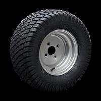 BKT Luchtband + wiel 20x10.00-10 LG-306 6PR 6.00x10H2 ET-4 60/100/4 A3 staal zilvergrijs