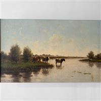 H.C.C. Bogman 1861-1921 Koeien in de Polder olieverf op linnen gesigneerd en gedateerd (No.440535)