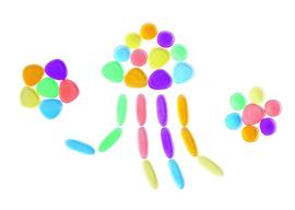 Regenboog stenen (transparant)