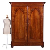 Vroeg Biedermeier notariskast in bloemmahonie met prachtig interieur ca 1820 (No.440515)