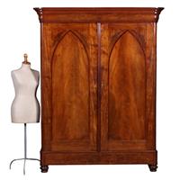 Vroeg Biedermeier notariskast in bloemmahonie met prachtig interieur ca 1820 (No.440515)