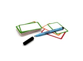 Flitskaarten, 30 stuks + doosje en stift Zwart