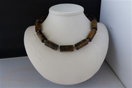TIJGEROOG ketting/oorhanger-set