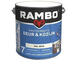 Rambo Pantserbeits Deur en Kozijn Dekkend Hoogglans RAL 9010