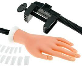 Nailtrainer / oefenhand / oefen hand / Tips / gelnagels / uv