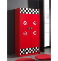 Monza kledingkast rood