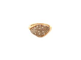 Rosegouden ring met diamant 14 krt* nieuw  €2475