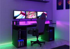 Gamer bureau antraciet