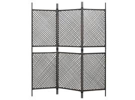 vidaXL Panneau de clôture Résine tressée 1,8x2 m Marron