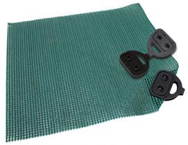 tenttapijt clips 5 x 3 x 1 cm PVC zwart 4 stuks