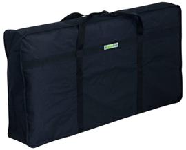 draagtas campingstoel 130 x 80 cm polyester grijs/zwart