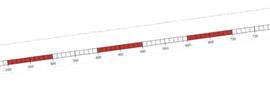 Getallenlijn 1-1000, sticker, set van 10 stuks