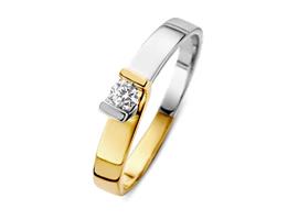 Excellent Jewelry Bicolor Zirkonia Ring voor Dames