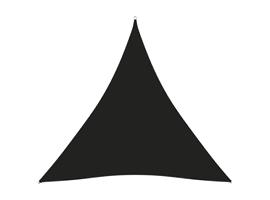 vidaXL Zonnescherm driehoekig 3,6x3,6x3,6 m oxford stof zwar