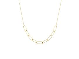 14k Geelgouden Collier met Paperclip Schakels 4,6 mm 41 – 43