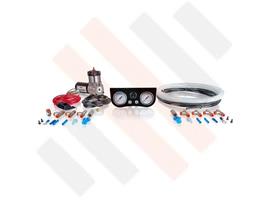 Compressorset Oluve 215 | glanzend zwart manometerpaneel met