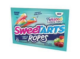 SweeTarts Ropes Twisted Rainbow Punch, Share Pack (99g)