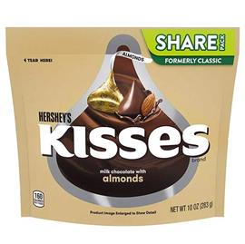 Hersheys Kisses, Milk Chocolate With Almonds - Share Pack (