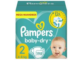 Pampers - Active Baby Dry - Maat 2 - Mega Maandbox - 198 lui