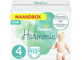Pampers - Harmonie Pure - Maat 4 - Maandbox - 112 luiers