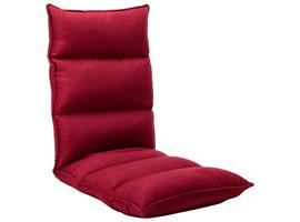 vidaXL Chaise pliable de sol Rouge bordeaux Tissu