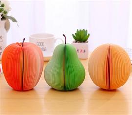 3D Memoblok fruit - set van 5 stuks