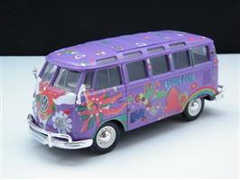 schaalmodel auto Volkswagen T1 Hippie bus 1:24