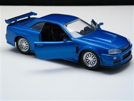 schaalmodel Nissan Skyline GT R34  fast furious 